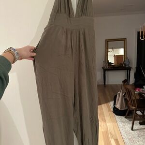 Women's Olive Jumpsuit